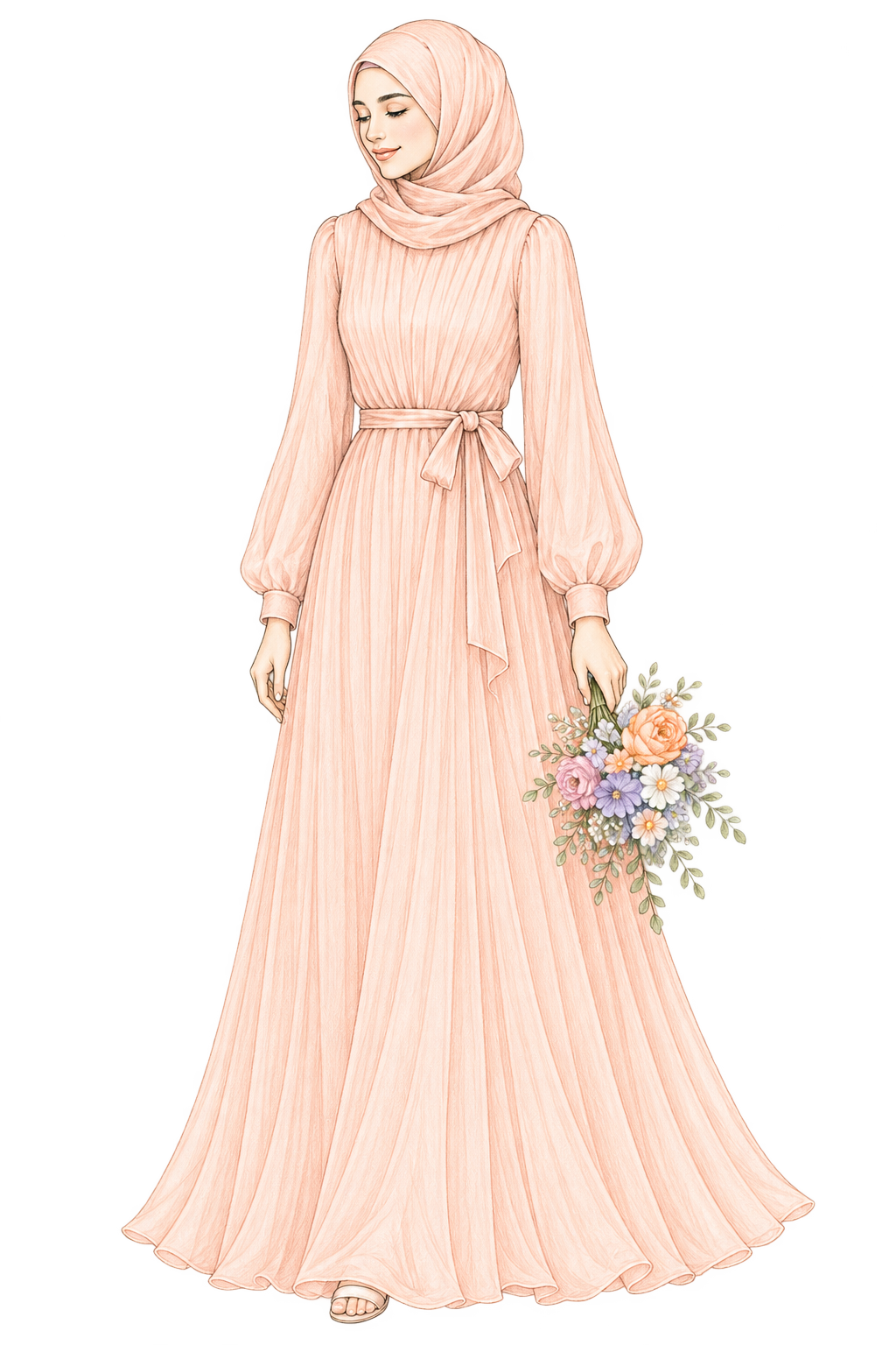 Peachy pastel