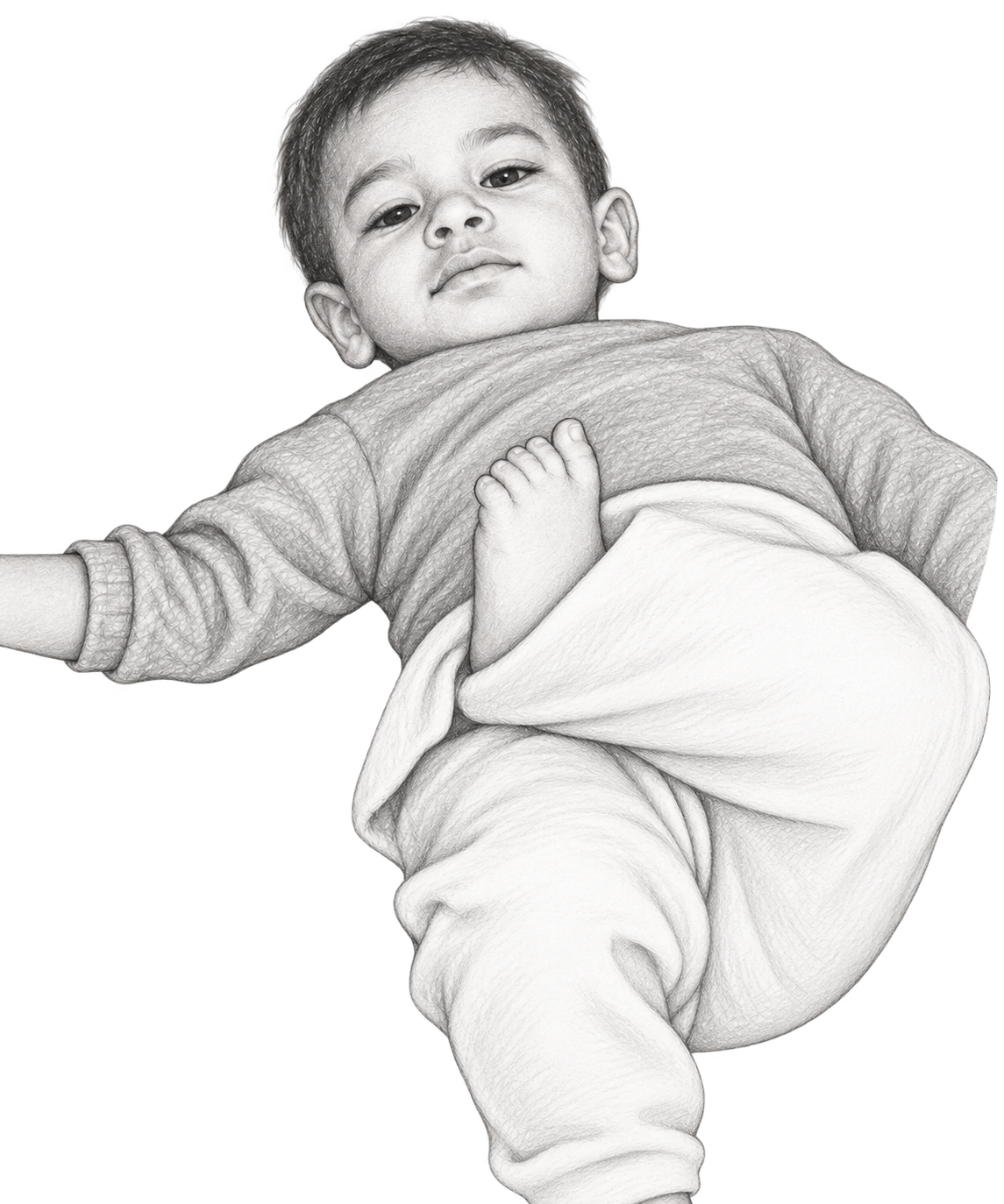 Fathy as a baby